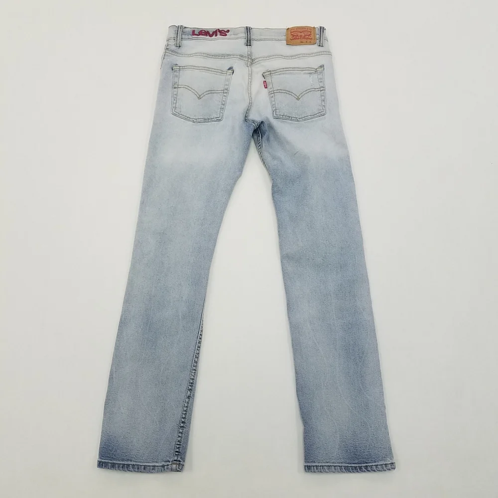 Levi's Big Boys 511 Slim Destruction Patched Jeans